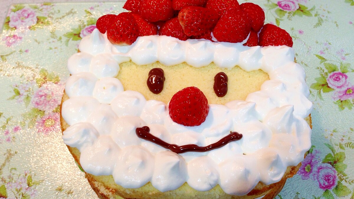 クリスマスに サンタクロースケーキ レシピ 作り方 By うーころちゃん 楽天レシピ